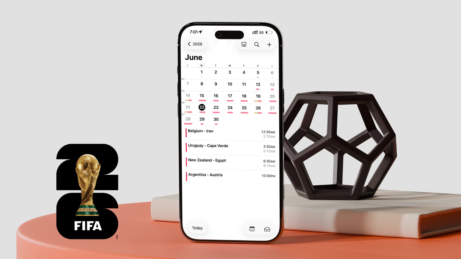 Cómo agregar el calendario de la Copa Mundial de la FIFA 2026 al calendario del iPhone