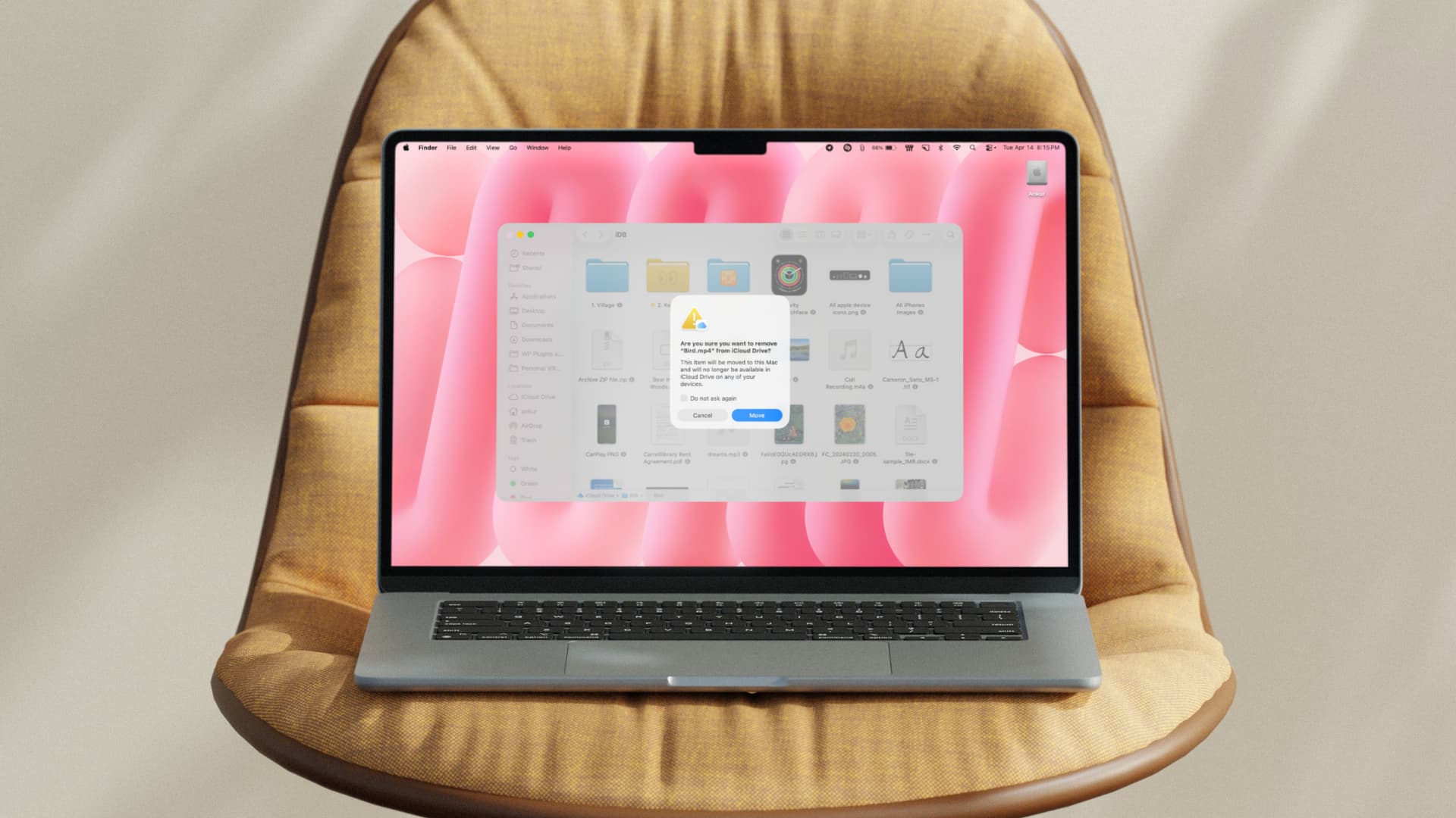 Formas de mover archivos de iCloud Drive en Mac sin confirmación