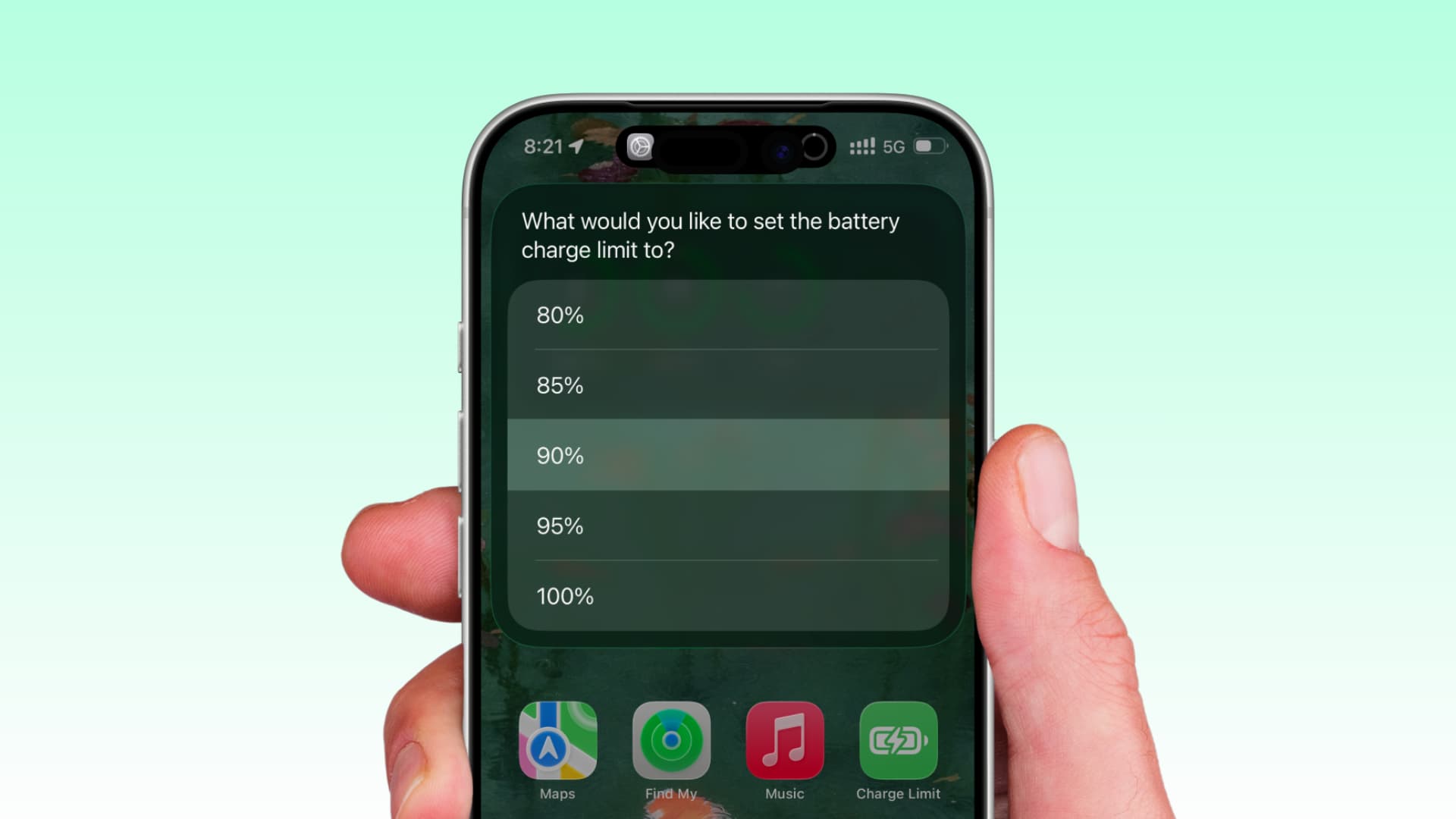 Cómo ajustar el límite de carga de la batería del iPhone con un acceso directo