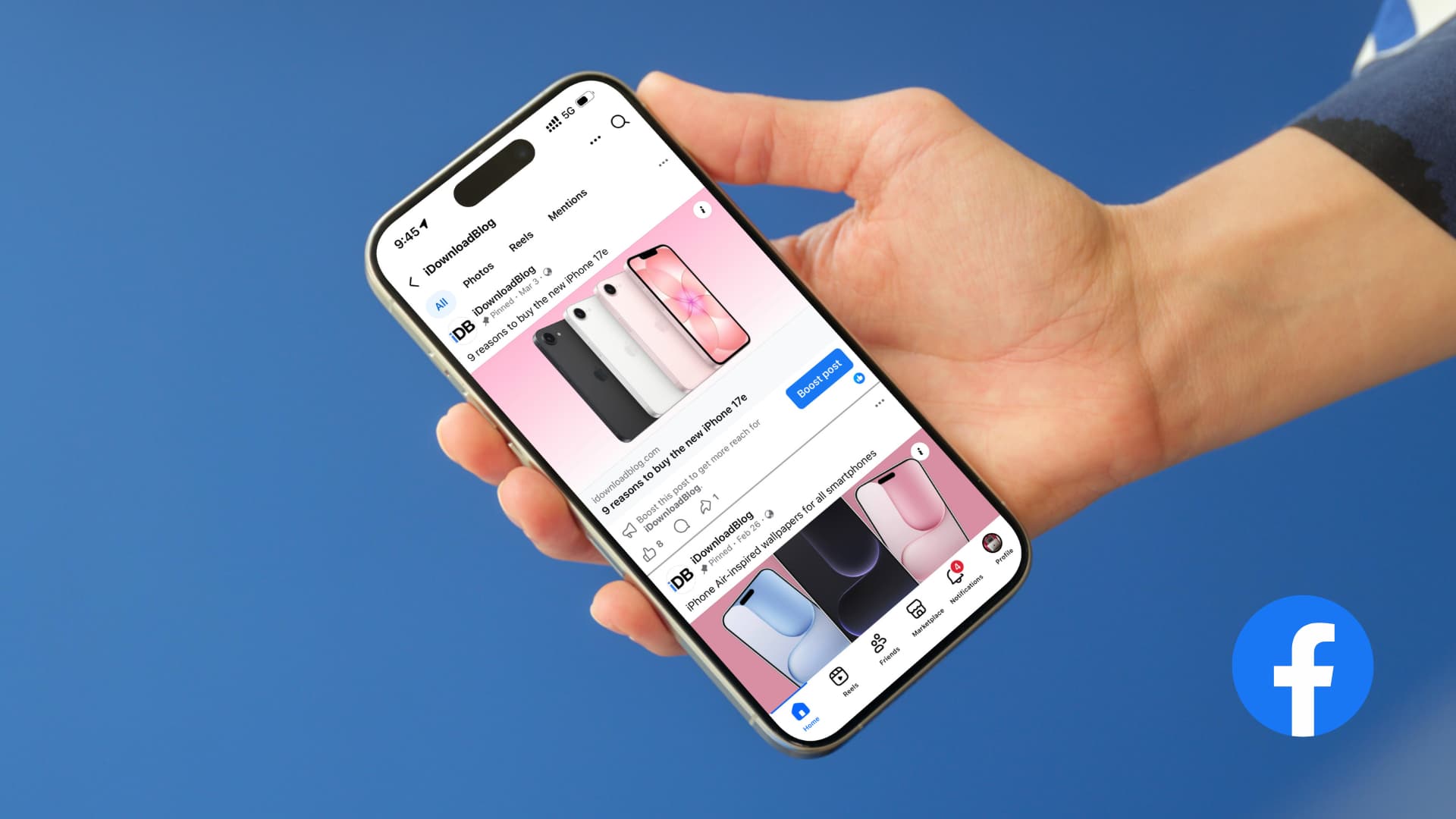 ¿Cómo limpiar la caché de Facebook en iPhone o iPad?