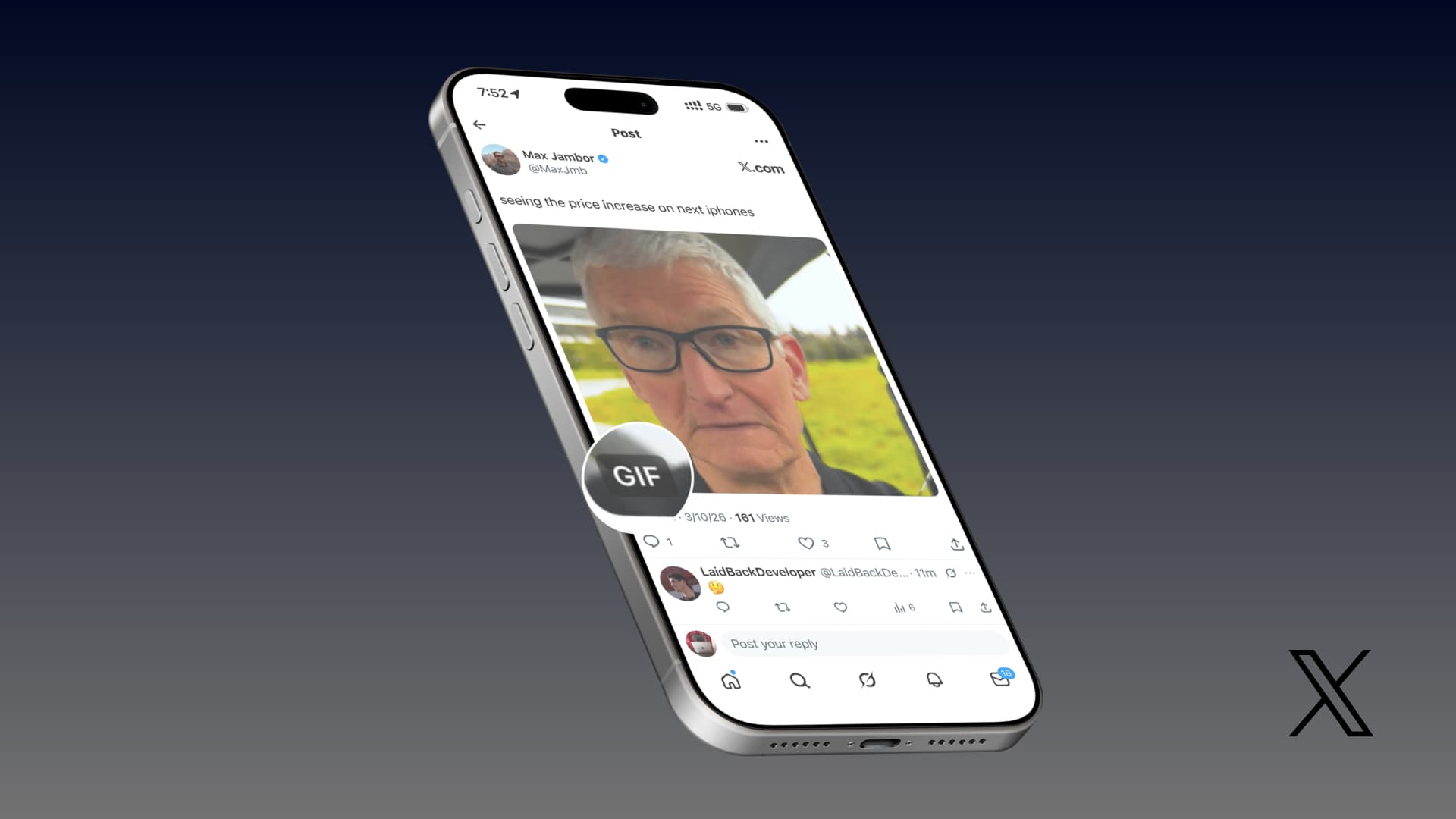¿Cómo guardar GIF desde la aplicación X en la aplicación Fotos de iPhone?